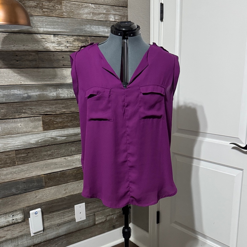 Mossimo Supply Co. Vivid Purple Blouse